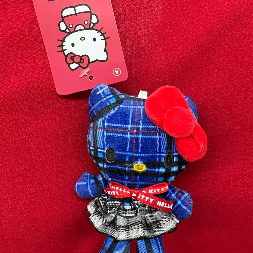 [BUNJANG] Hello Kitty 50th Anniversary Plaid Doll / 일본 발매 헬로키티 50주년 체크무늬 인형
