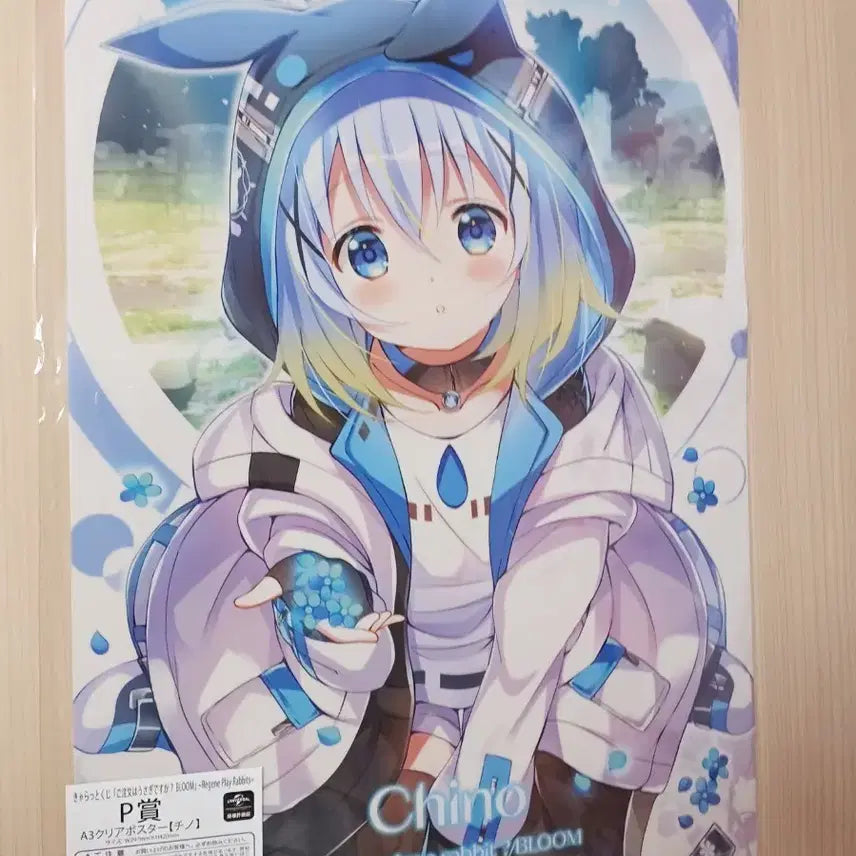 [BUNJANG] Is the Order a Rabbit? Chino Clear Poster (Sealed) / 주문은 토끼입니까? 치노 클리어포스터 미개봉
