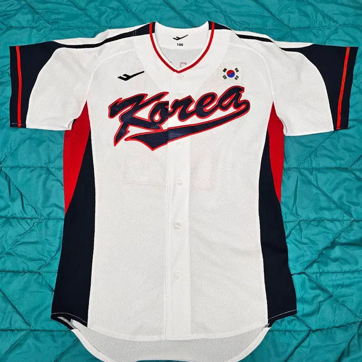 [BUNJANG] KBO Baseball National Team Uniform Kim Dong-heon Jersey (Size XL) / [판매] 야구 국가대표 유니폼 김동헌 마킹 (105 XL)