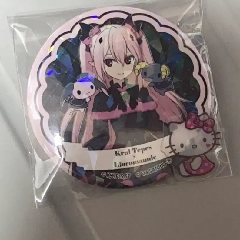 [BUNJANG] Owari no Seraph Kururu Sanrio Collaboration Can Badge / 종말의 세라프 쿠루루 산리오 콜라보 캔뱃지 고전 미소녀