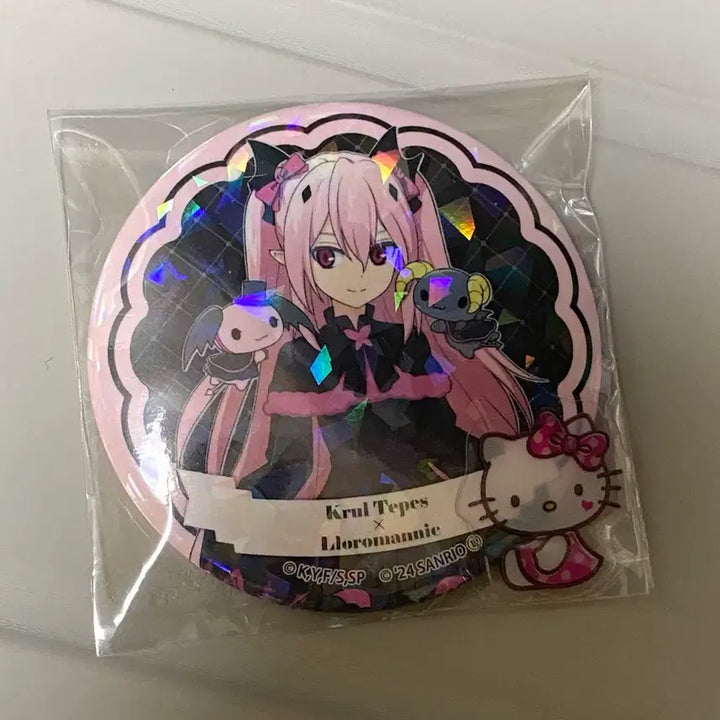 [BUNJANG] Owari no Seraph Kururu Sanrio Collaboration Can Badge / 종말의 세라프 쿠루루 산리오 콜라보 캔뱃지 고전 미소녀