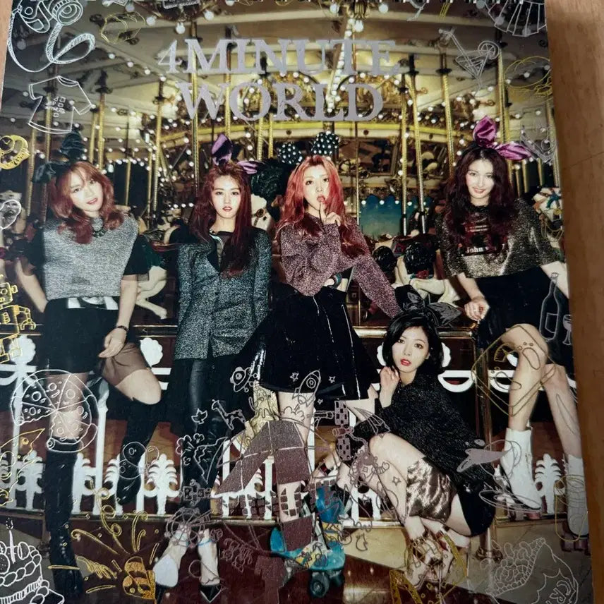 [BUNJANG] 4minute 4minute World Autographed Album / 포미닛 4minute World 친필싸인 앨범