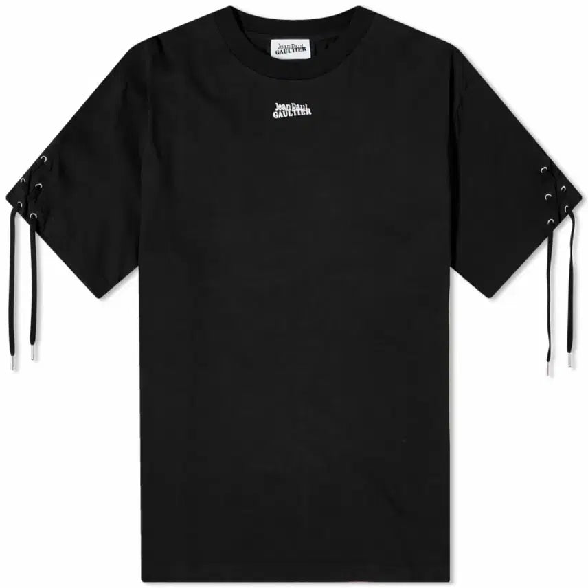 [BUNJANG] Jean Paul Gaultier Lace-Up Logo T-Shirt L / [L] 장폴고티에 레이스업 로고 티셔츠