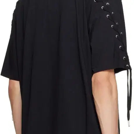 [BUNJANG] Jean Paul Gaultier Lace-Up Logo T-Shirt L / [L] 장폴고티에 레이스업 로고 티셔츠