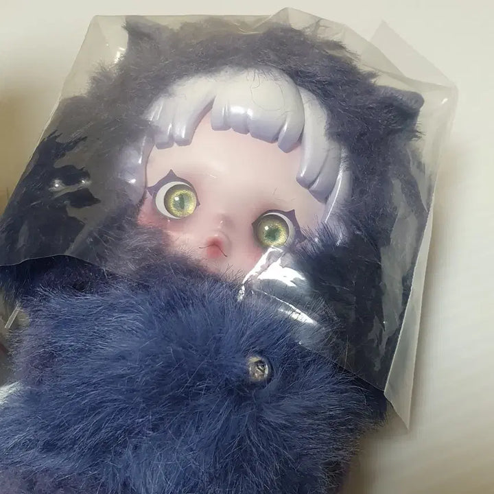 [BUNJANG] Pop Mart Skullpanda Find Me Plush Keychain Kerberos / 새상품 상태 S ) 팝마트 스컬판다 날 찾아봐 인형 키링 케르베로스 케로