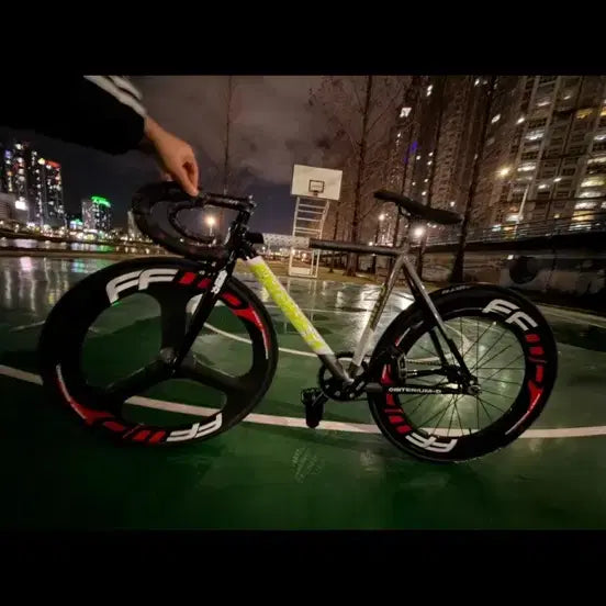 [BUNJANG] Engine 11 Neon Charcoal Track Fixie Bicycle / 개쌉급처!)판매/대차 엔진11 네온차콜 반차 픽시(설명필독*