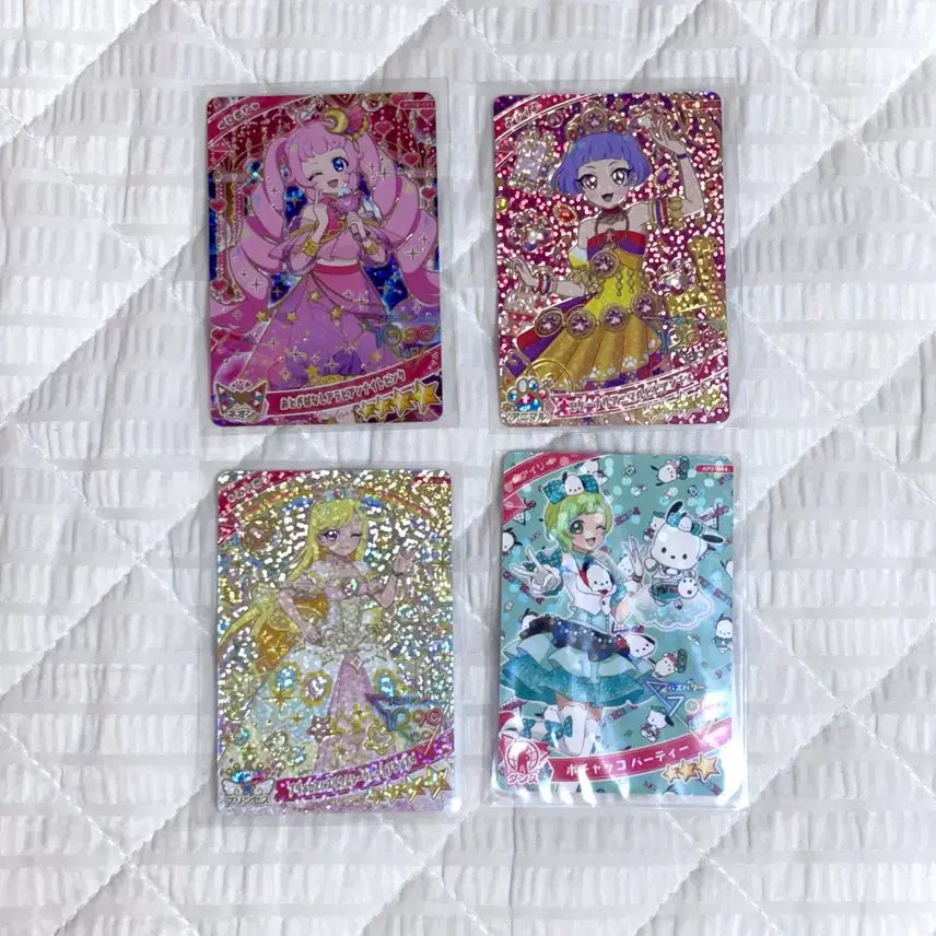 [BUNJANG] AIFREE Sanrio 4-Star Cards Bundle Set / 아이프리 일판 4성 카드 일괄 소라 초아 치이 아이리 산리오