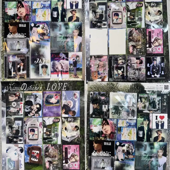[BUNJANG] Enhypen Jay Custom Photocards Sticker Bundle / 엔하이픈 제이 비공굿 프리쿠라 스티커 일괄 판매 양도