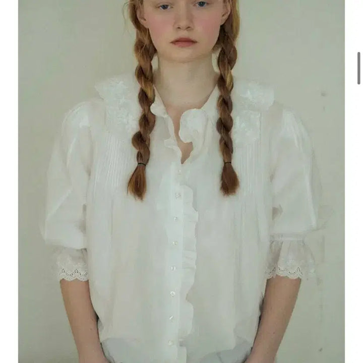 [BUNJANG] Via Plane Agnes Frill Blouse / 비아플레인 Agnes frill Blouse / 새상품