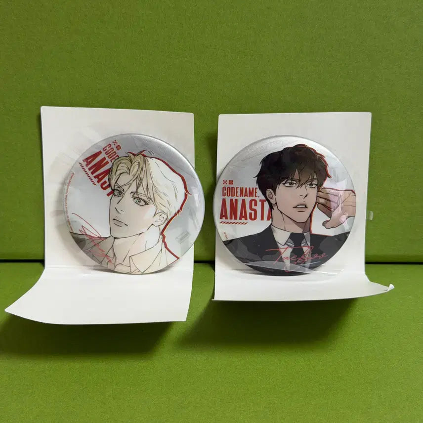 [BUNJANG] Code Name Anastasia Can Badge Set / 코드네임 아나스타샤 코드아나 캔뱃지 2종 (2)