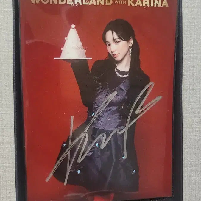 [BUNJANG] Aespa Karina Autographed Pascucci Postcard / 카리나 파스쿠찌 친필 엽서 싸인 사인 aespa karina 에스파 굿즈