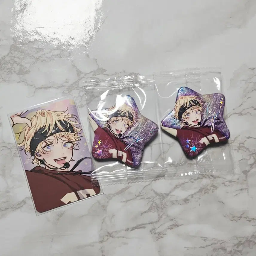 [BUNJANG] Resin Sparkles Love Is Illusion Can Badge Bundle Set / 레진 스파클즈 사랑은환상 사환 캔뱃지 + 컬포 일괄