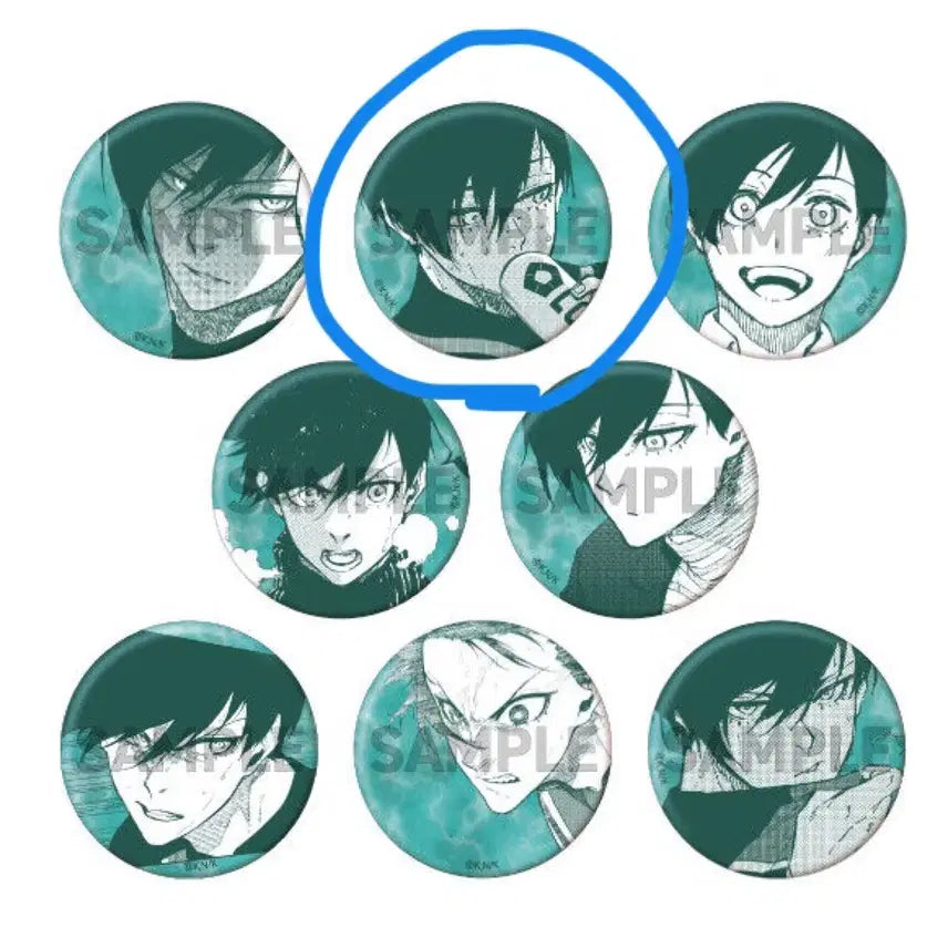 [BUNJANG] Blue Lock Isagi Yoichi Original Art Can Badge / 블루록 이토시 린 원화 캔뱃지