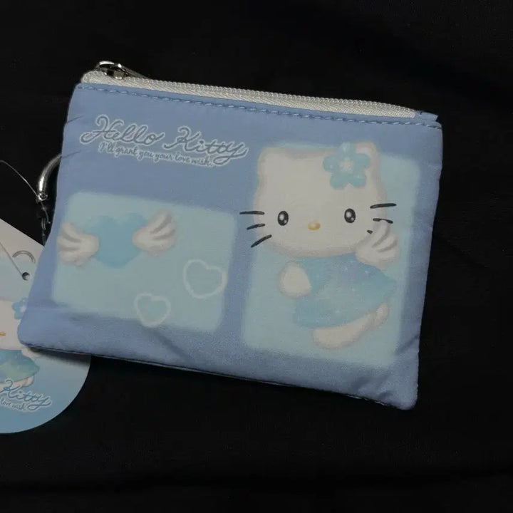 [BUNJANG] Sanrio Hello Kitty Angel Kitty Reel Pass Card Holder &amp; Pouch / 산리오 헬로키티 엔젤키티 릴패스 카드지갑 , 파우치