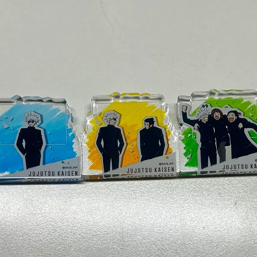 [BUNJANG] Jujutsu Kaisen Satoru Gojo Suguru Geto Shoko Acrylic Charm Set / 주술회전 사시스 아크릴 코롯토 고죠 게토 쇼코
