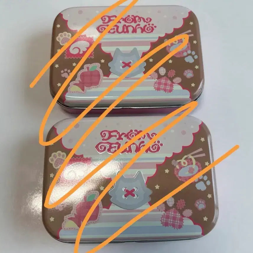 [BUNJANG] PLAVE Eunho Birthday Cookie Tin Case Bundle Set / 플레이브 은호 생일 쿠키 틴케이스 2개 일괄