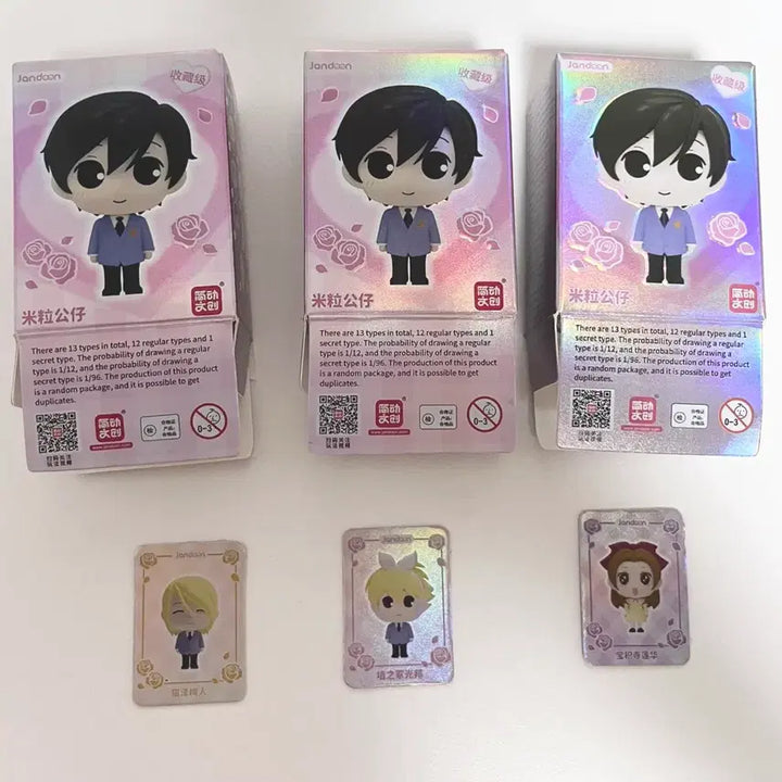 [BUNJANG] Ournan High School Host Club Renge Nekozawa Rice Ball Mini Figure Bundle Set / (일괄)하니 쌀알 미니 피규어 렌게 네코자와 오란고교 호스트부 가챠