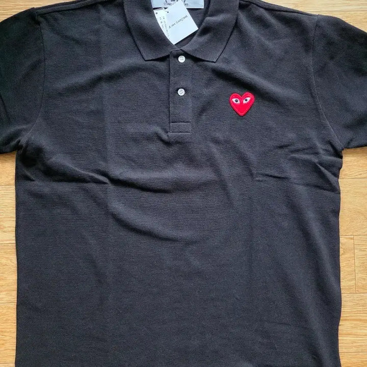 [BUNJANG] Comme des Garçons Play Black Heart Polo T-shirt / 꼼데가르송 플레이 카라티 블랙 하트
