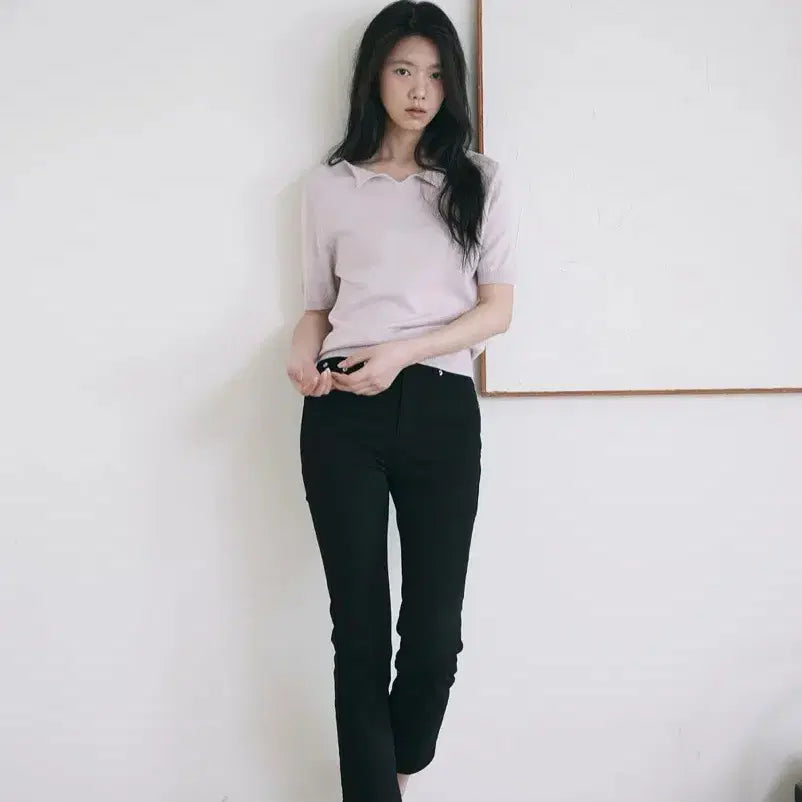 [BUNJANG] Yoonsulshop Cropped Black Denim Size 1 New / 윤슬샵 cropped black denim 1사이즈 새상품