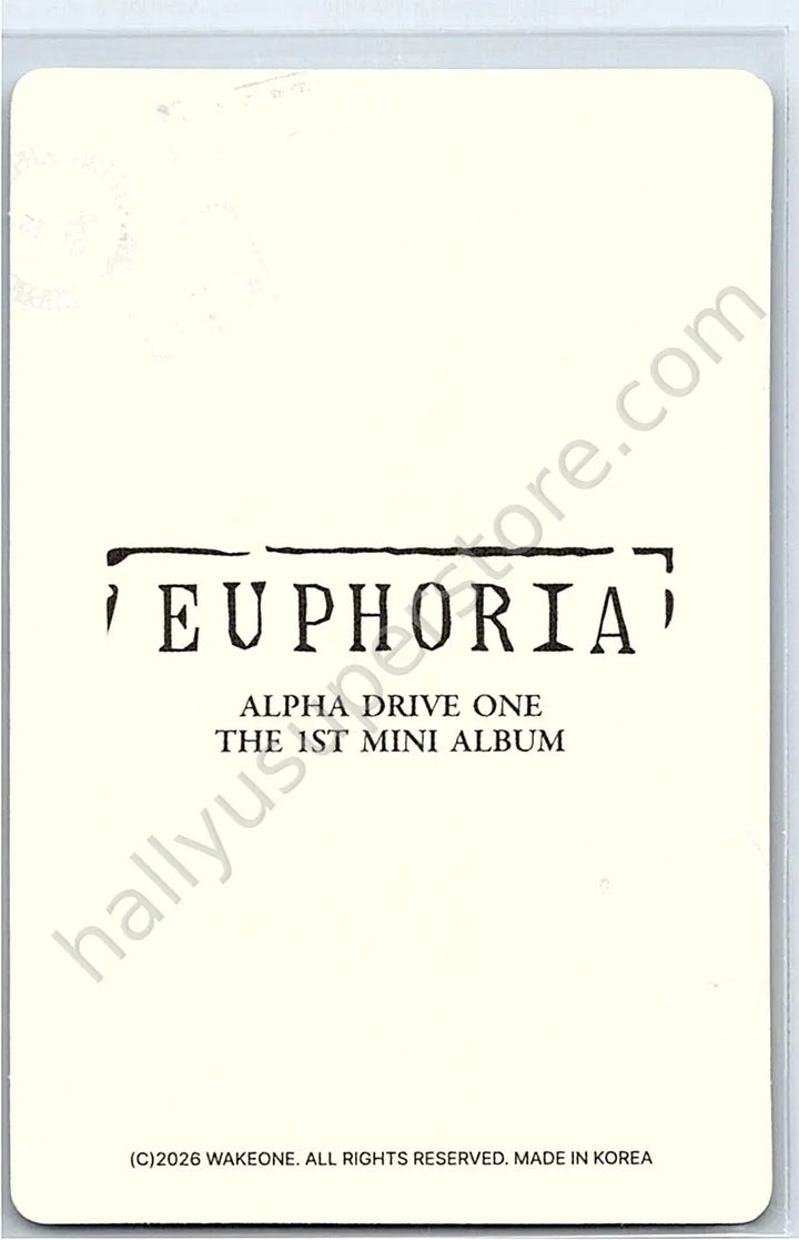 ALPHA DRIVE ONE - Sanghyeon - EUPHORIA merch photocard star road version trading card