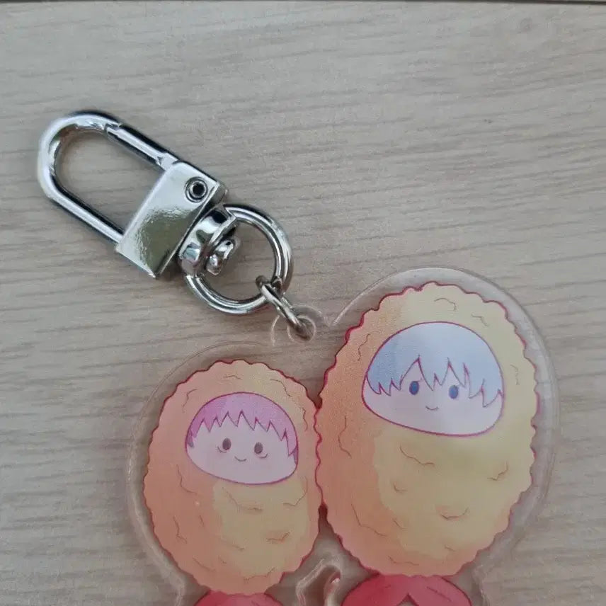 [BUNJANG] Gojo Yuji Shrimp Tempura Keychain (Unofficial) / 고죠유지 키링 / 고죠유지 굿즈(비공식)