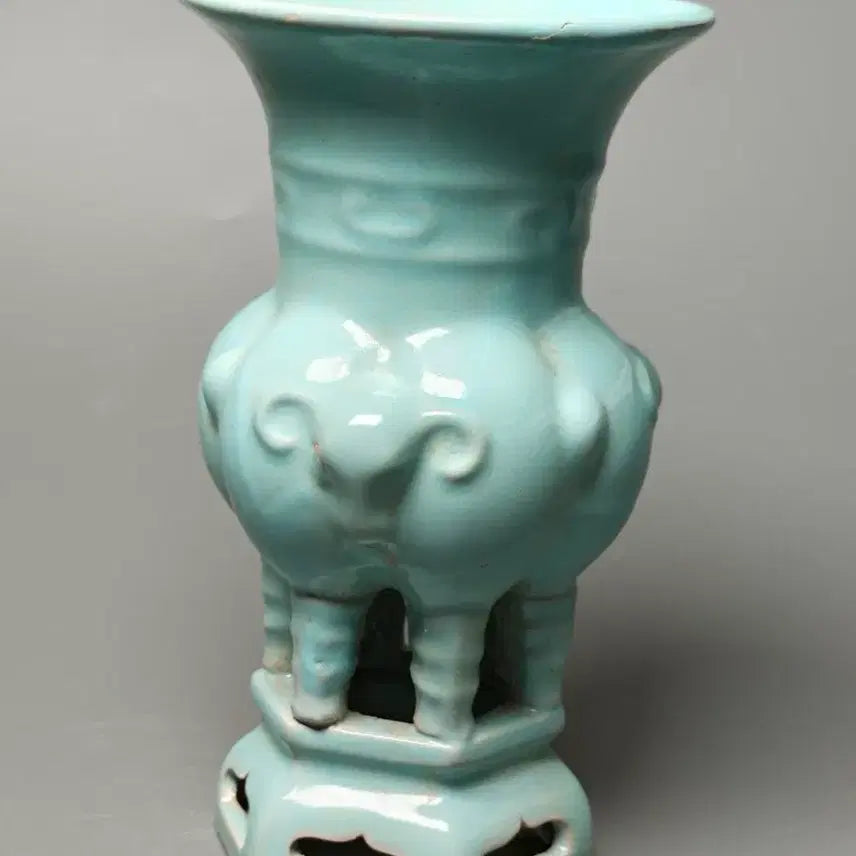 [BUNJANG] Song Yeoyo Celadon Porcelain Sam Sa Jon Sik Hwa Go Antique Chinese Ceramic / 송 여요 청자 삼사존식화고 중국도자기 골동품 고미술품 수집품