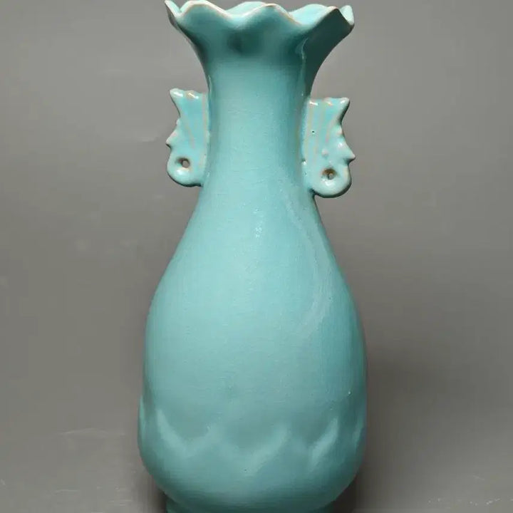 [BUNJANG] Song Yeoyeo Celadon Twin Vase with Lotus Scroll Pattern Chinese Antique Porcelain / 송 여요 청자 연판문 쌍이병 중국도자기 골동품 고미술품 수집품