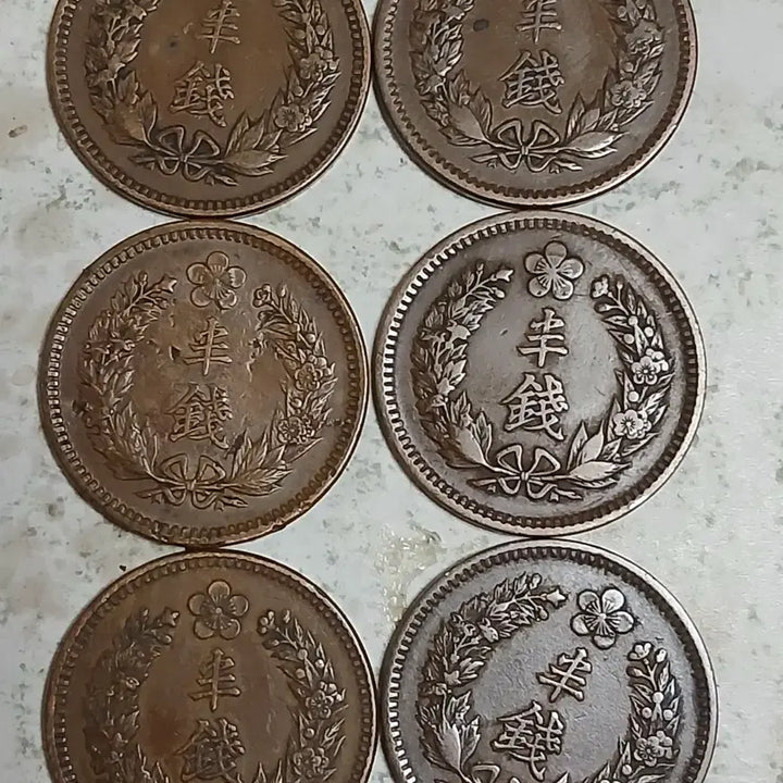 [BUNJANG] Korean Empire 1906 6-Point Coin Set / 대한제국 광무10년 반전 6점 분양