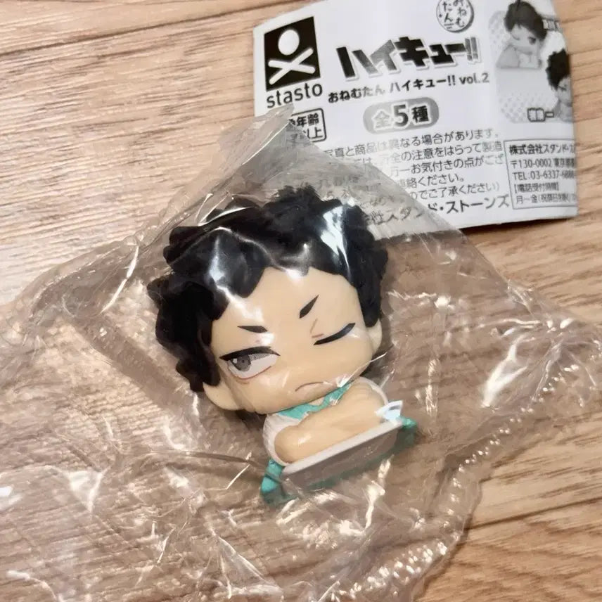 [BUNJANG] Haikyuu!! Onemutan Aobajohsai Iwaizumi Hajime Gacha Figure (Open Eyes Ver.) - Sealed / 하이큐 오네무탄 이와이즈미 가챠 피규어 미개봉
