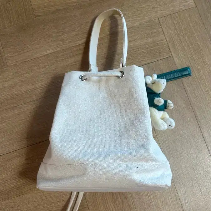 [BUNJANG] Kangol Canvas Bucket Bag / 캉골 캔버스 버킷백, 뽀글이가방