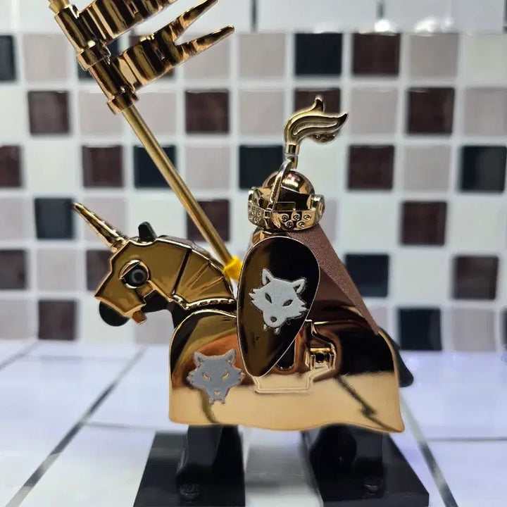 [BUNJANG] LEGO Brown Chrome Knight Custom Minifigure / 레고 브라운 크롬 기사 올 정품 부품사용(마적)