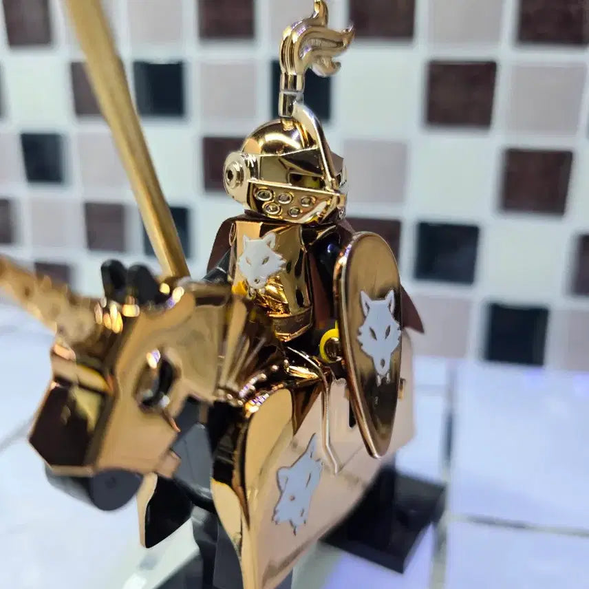 [BUNJANG] LEGO Brown Chrome Knight Custom Minifigure / 레고 브라운 크롬 기사 올 정품 부품사용(마적)