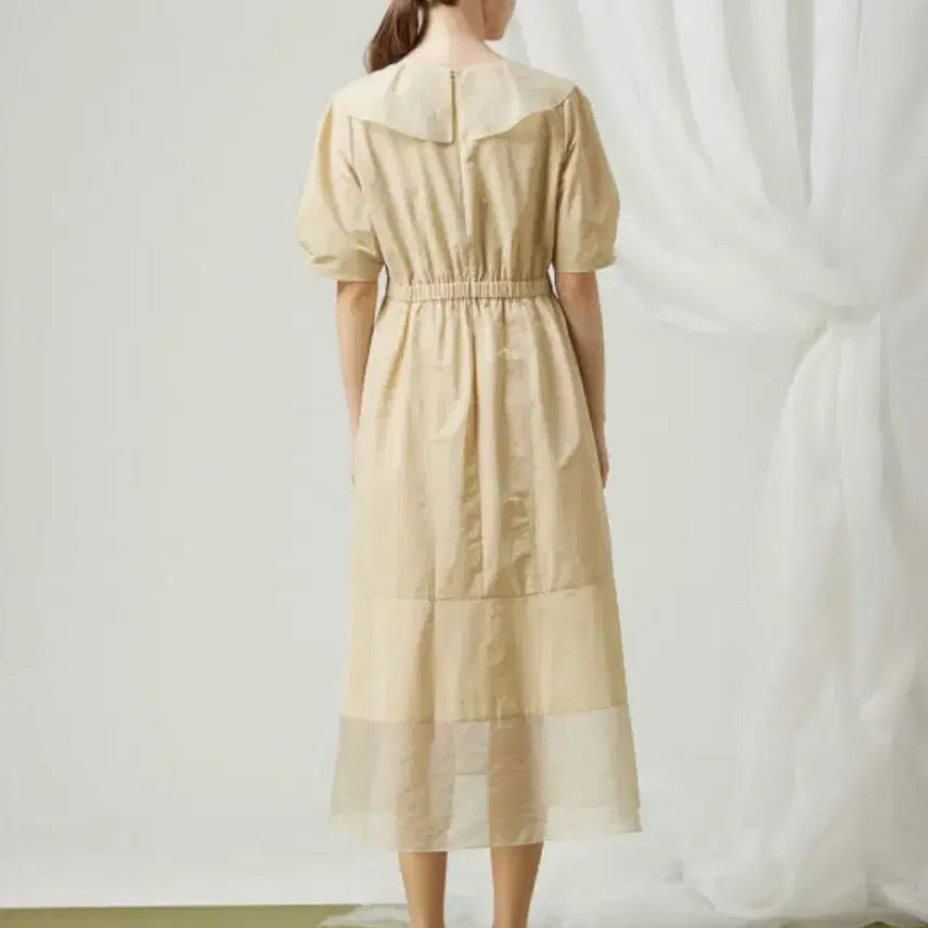 [BUNJANG] DEWL Long Frill Collar Midi Dress / 듀엘 원피스 판매해요