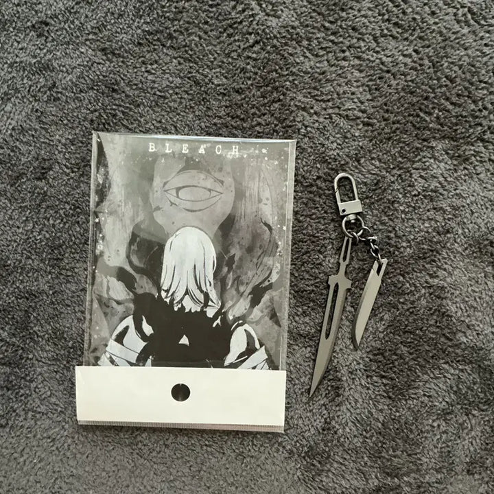 [BUNJANG] Bleach Zangetsu Keychain &amp; Postcard Set / 블리치전 참월 키링 엽서 세트 판매