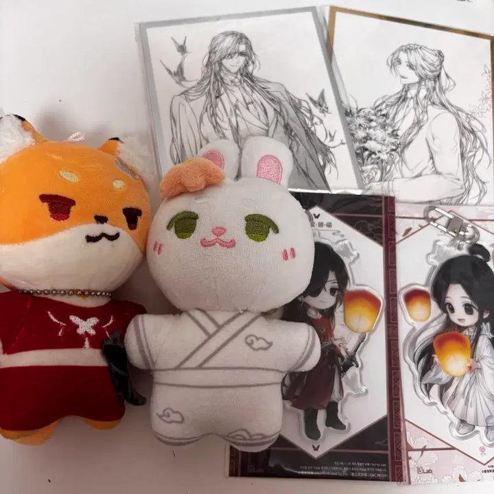 [BUNJANG] Tian Guan Ci Fu Hua Cheng &amp; Xie Lian Animal Plush / 급처)천관사복 화성 사련 단행본 특전 색지 키링 아크릴 인형 동물인형