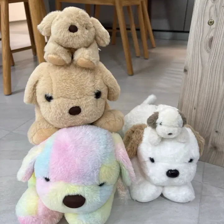 [SOLD OUT] 라잉독뭉뭉이강아지인형키링대형중형소형미니무지개인절미백설기40301510cm
