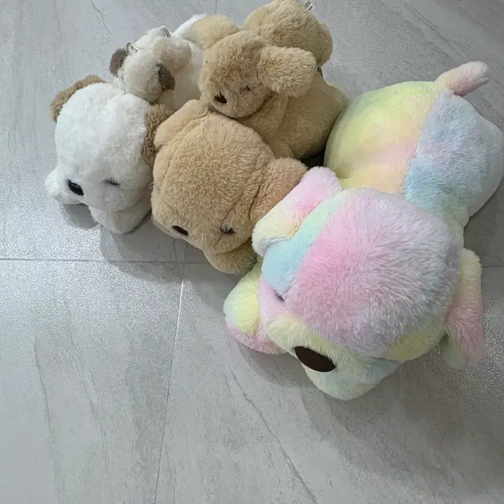 [SOLD OUT] 라잉독뭉뭉이강아지인형키링대형중형소형미니무지개인절미백설기40301510cm