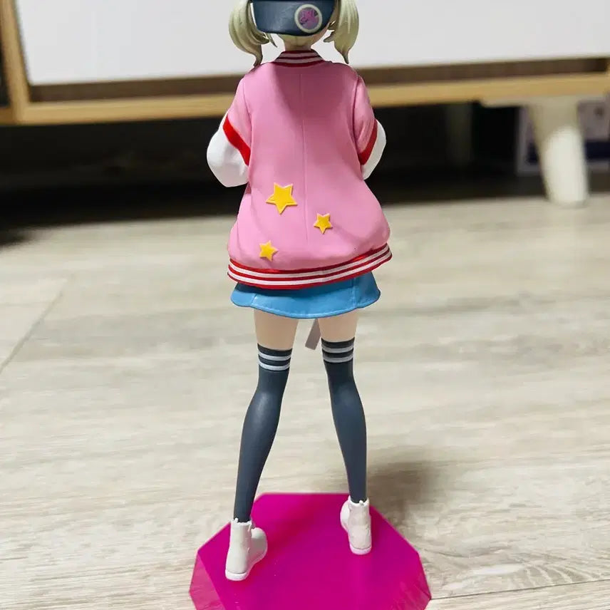 [BUNJANG] Idol Figure Pink Jacket / 아이돌 피규어 핑크 자켓
