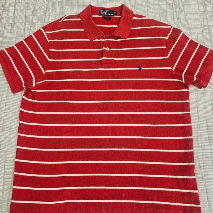 [BUNJANG] Polo Ralph Lauren Striped Short Sleeve Polo Shirt XL / 폴로 랄프로렌 반팔 카라 XL 105 (정품)