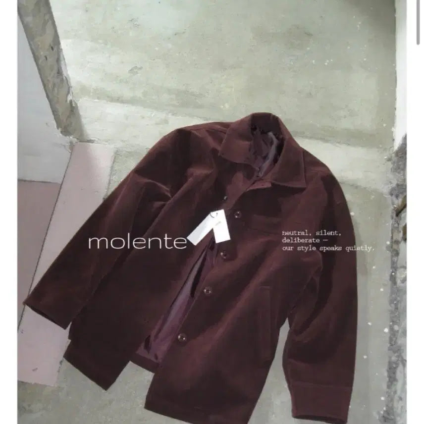 [SOLD OUT] [새상품] 모렌트 오버핏 스웨이드 하프 코트