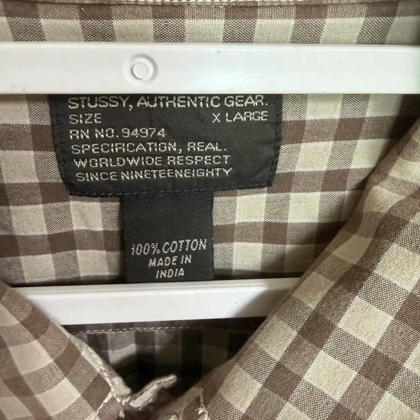 [BUNJANG] Vintage Stussy Authentic Gear Guayabera Shirt XL / 빈티지 스투시 셔츠