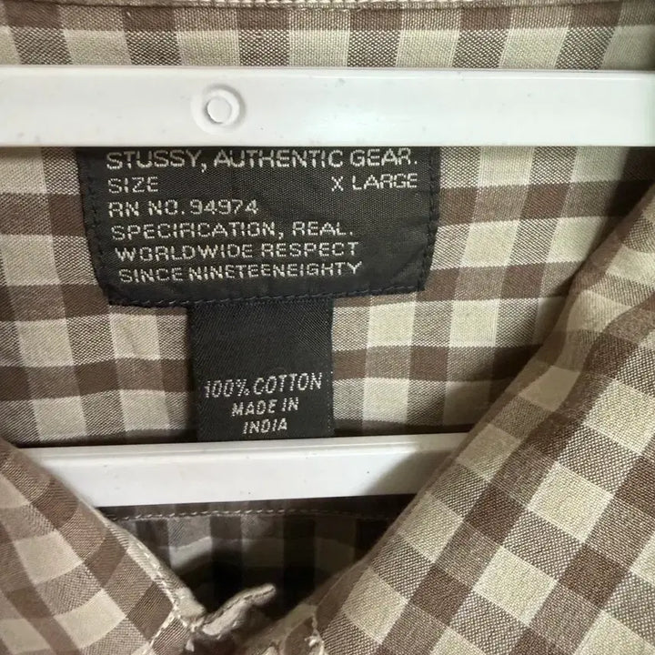 [BUNJANG] Vintage Stussy Authentic Gear Guayabera Shirt XL / 빈티지 스투시 셔츠