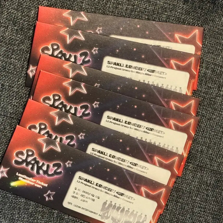 [BUNJANG] Sparkles Resin Pop-Up Lenticular Ticket B (Sealed) / 미개봉, 개별 O | 스파클즈 레진 팝업 렌티큘러 티켓 B