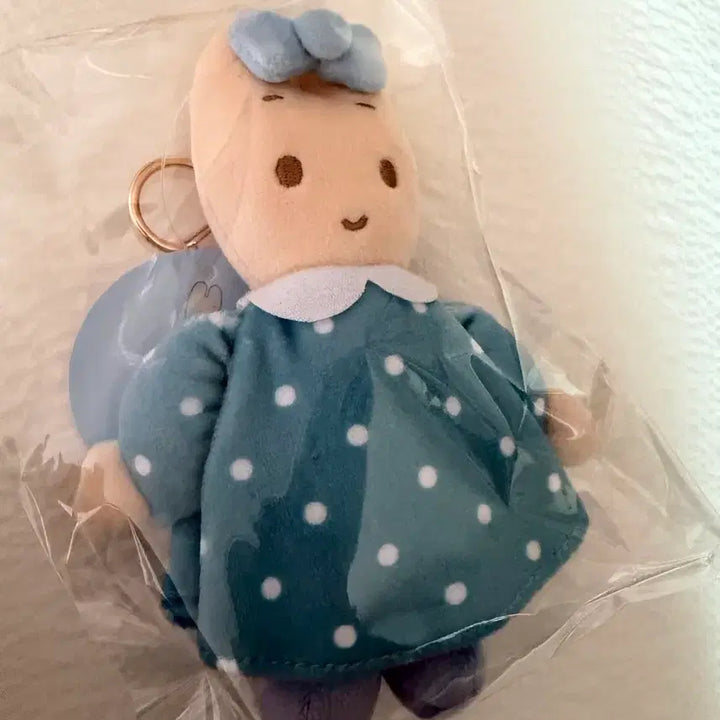 [BUNJANG] Sanrio Marroncream Soft Blue Mascot Keyring / 산리오 소프트블루 마론크림 마스코트 키링