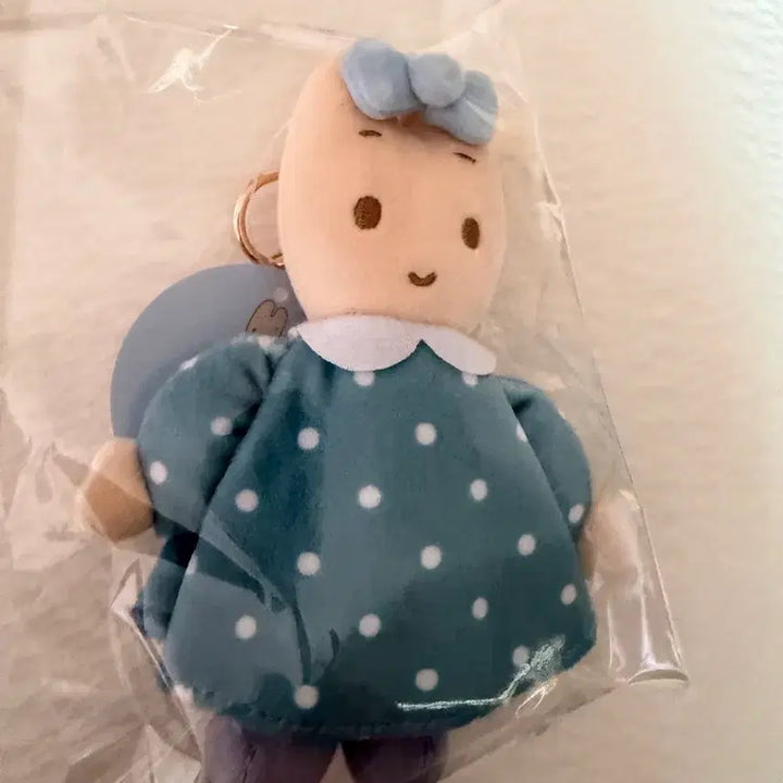 [BUNJANG] Sanrio Marroncream Soft Blue Mascot Keyring / 산리오 소프트블루 마론크림 마스코트 키링