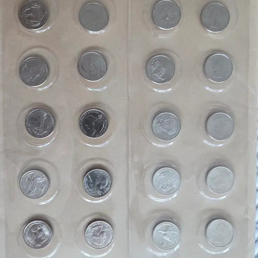 [BUNJANG] American ATB Quarter Dollar Set (P &amp; D Mint Marks) / 미국 ATB 쿼터달러  (P &amp; D)  세트