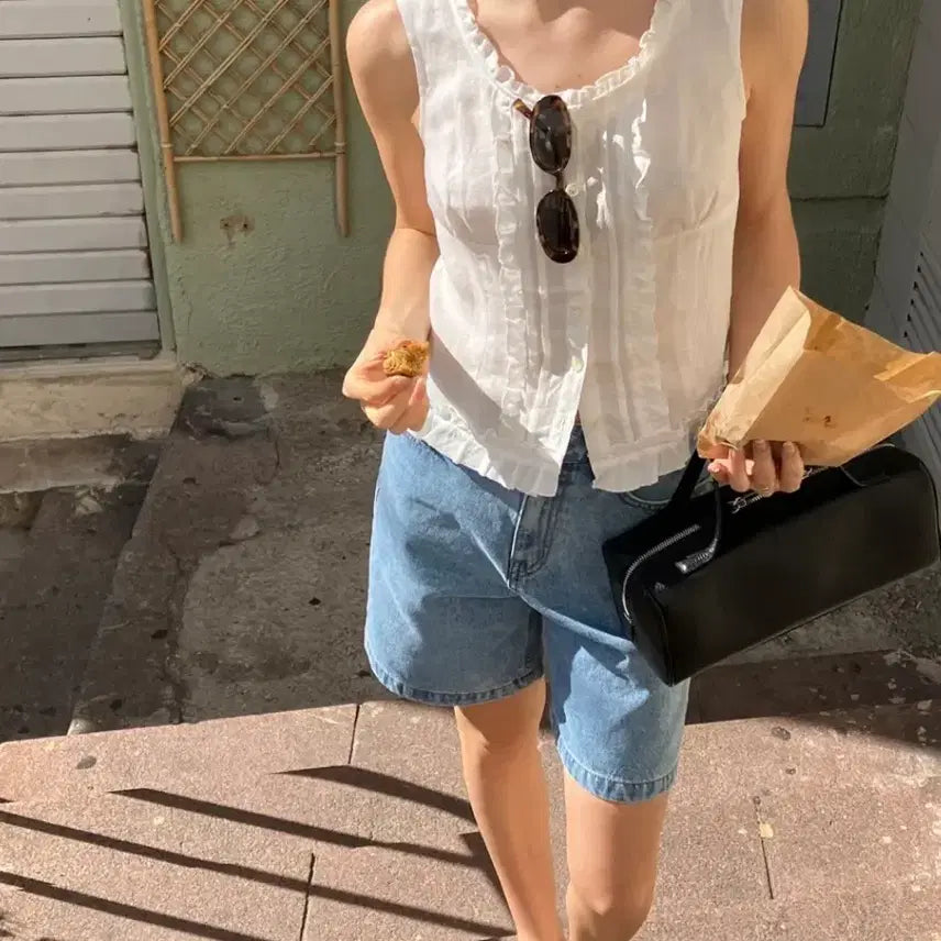 [SOLD OUT] -40%) LO61 엘오육일 포르타 데님 쇼츠 M