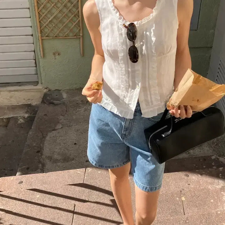 [SOLD OUT] -40%) LO61 엘오육일 포르타 데님 쇼츠 M
