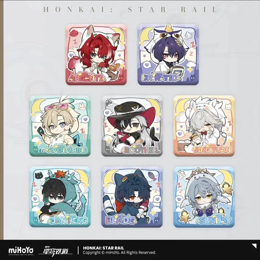 [BUNJANG] Honkai: Star Rail "Boys Dorm" Series Acrylic Standees, Badges, Keychains, and Blankets / 10일공구마감) 스타레일 붕스 남자기숙사 시리즈 단항어벤츄린레이시오선데이