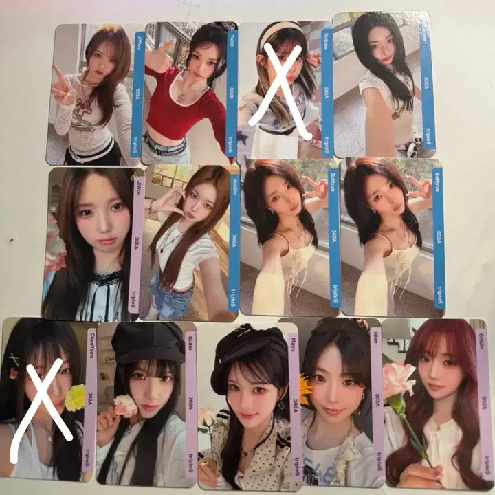 [BUNJANG] tripleS SO HYUN JI WOO YU BIN Object Set Photocard / 트리플에스 교환 소현 지우 유빈 앨범 오브젝트 옵젝 cc302 303
